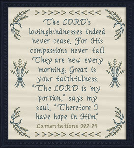 Hope In Him - Lamentations 3:22-24